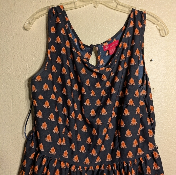 ultra Pink Navy and Orange Sleeveless Dress Size Xl Pre-owned - Picture 4 of 7